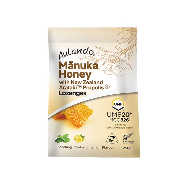 Aulando® UMF20+ Mānuka Honey & Propolis Lozenges