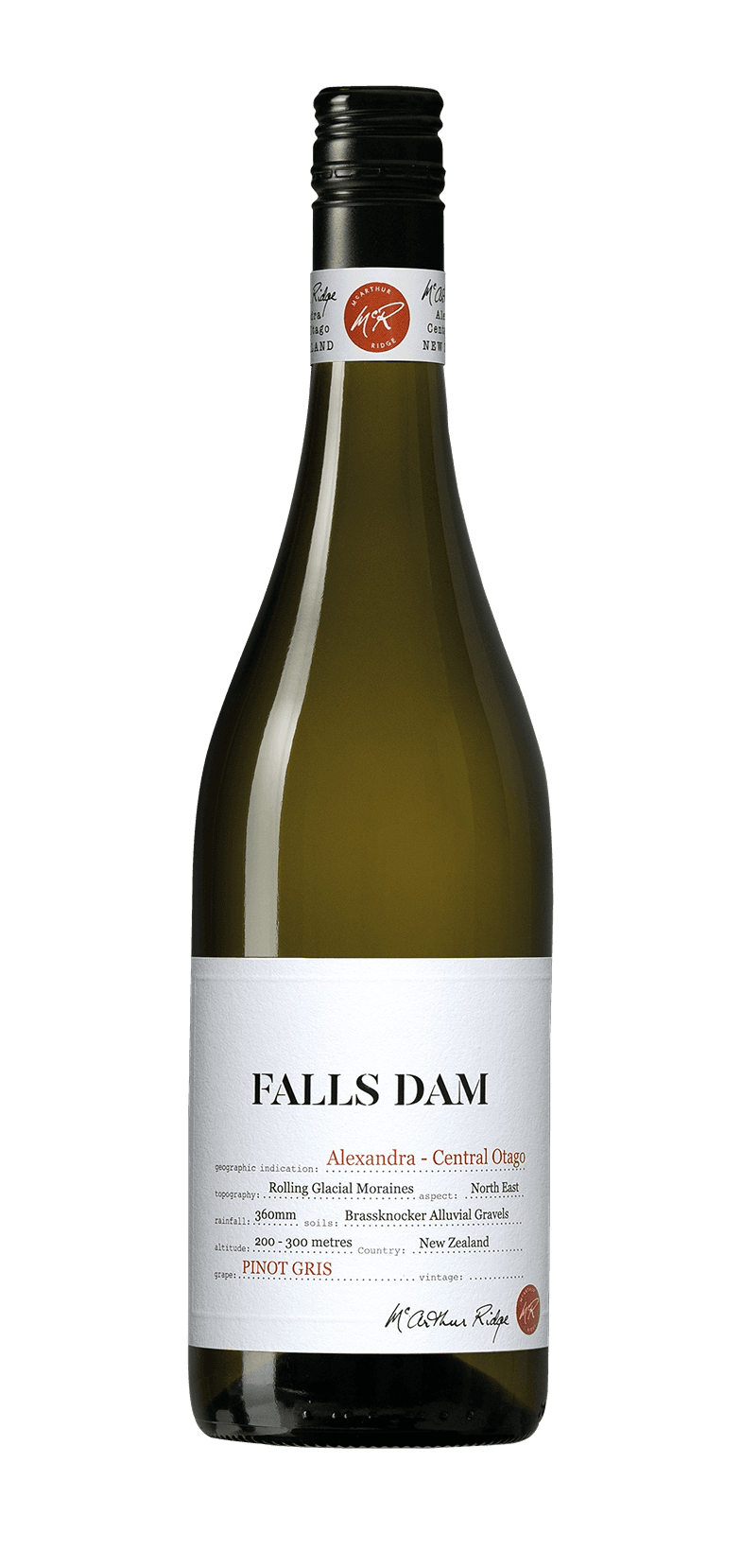 Falls Dam Alexandra Pinot Gris 2025
