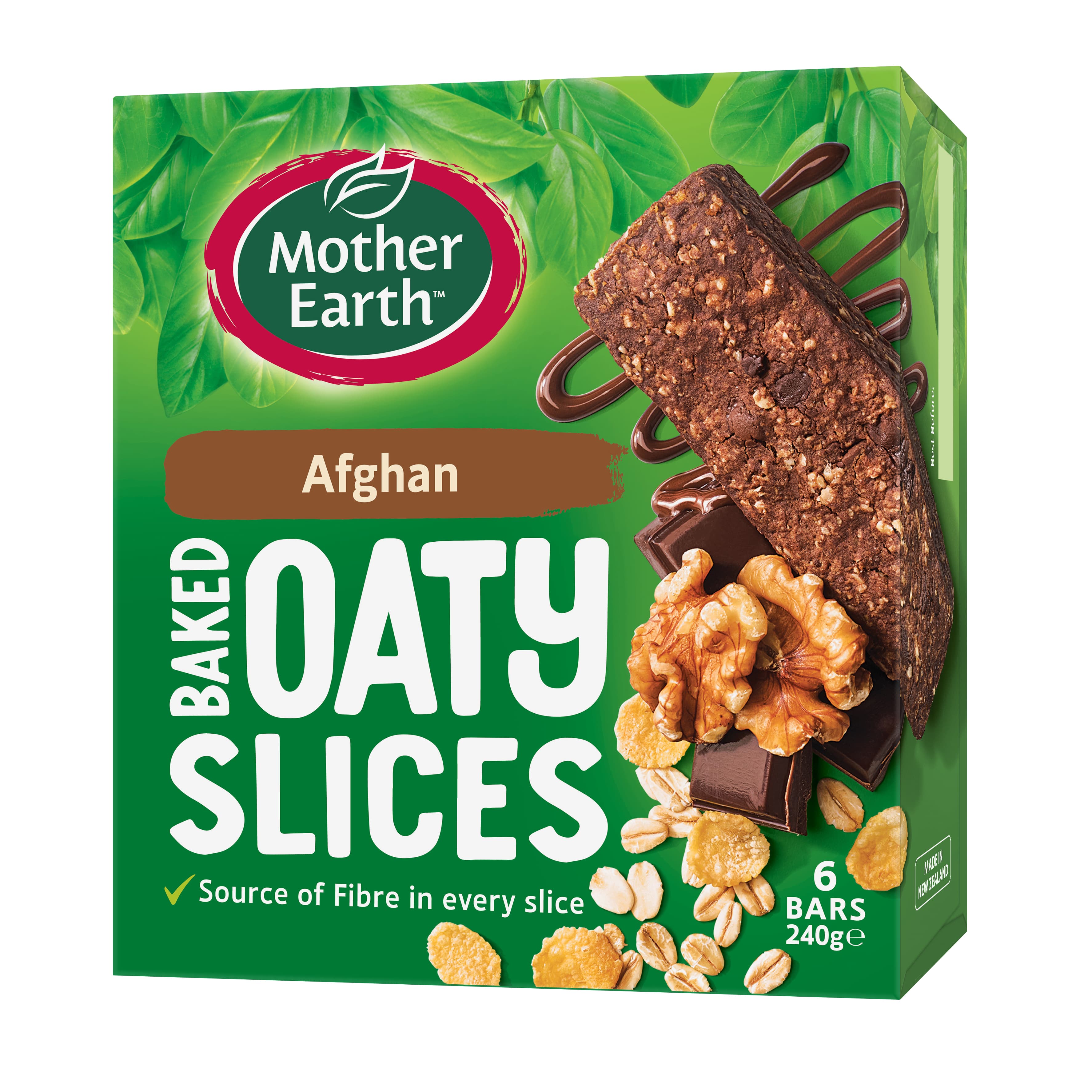 Mother Earth Afghan Baked Oaty Slices