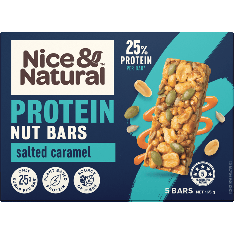 Nice & Natural Salted Caramel Protein Nut Bars