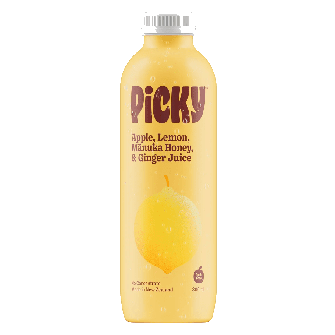 Picky Apple, Lemon, Mānuka Honey & Ginger Juice