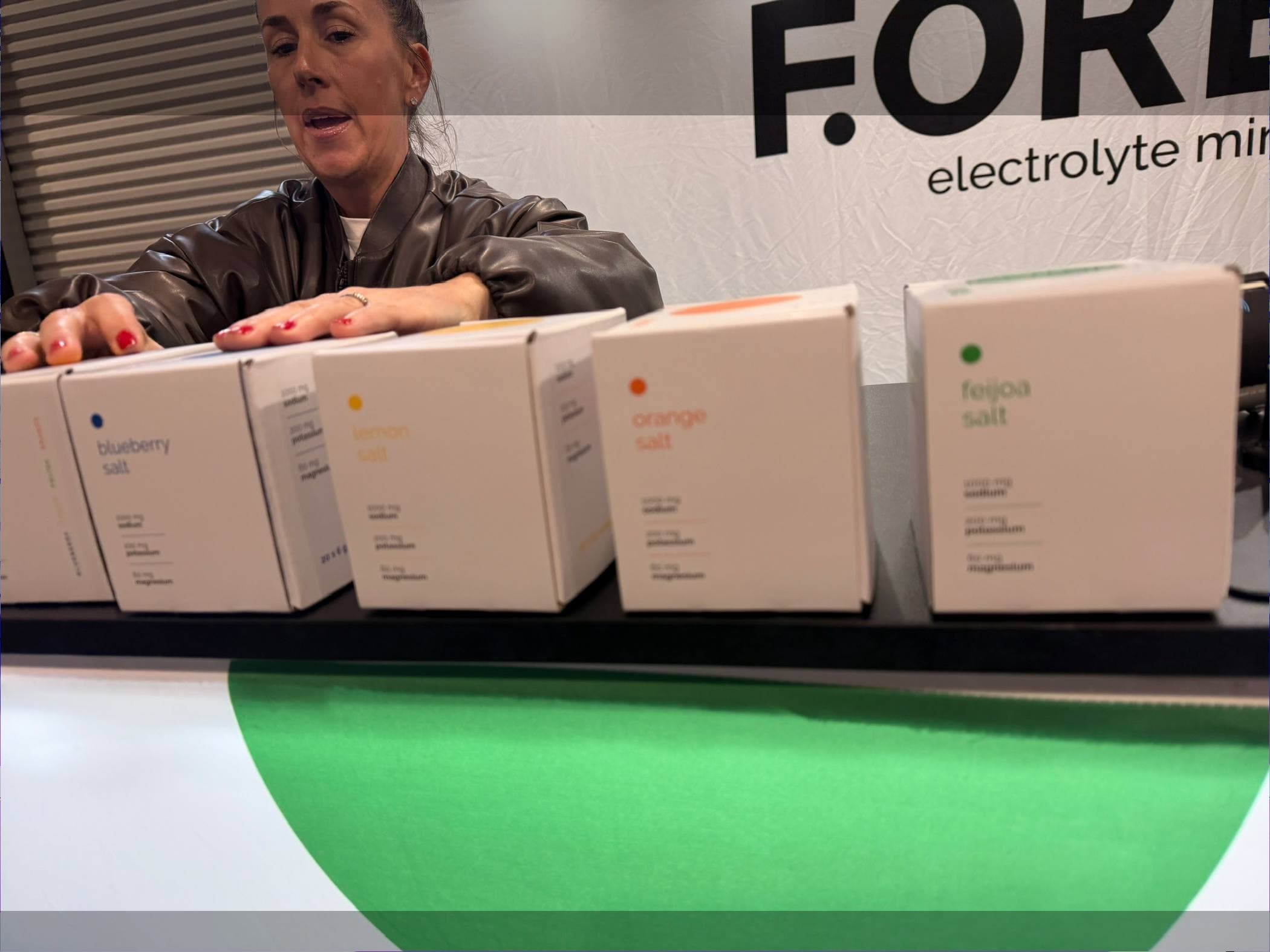 F.ORE YOY presenting products at The Wellington Food Show 2026